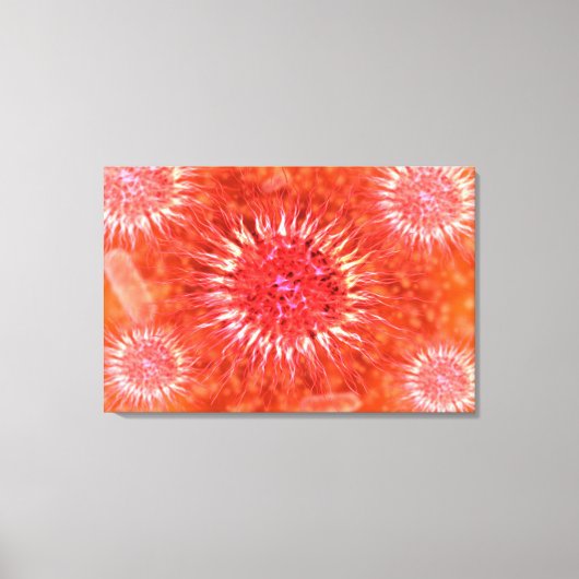 Mikroskopische Sicht von Dendrimern 2 Leinwanddruck (Vorderseite)