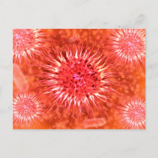 Mikroskopische Sicht von Dendrimern 2 Postkarte (Vorderseite)