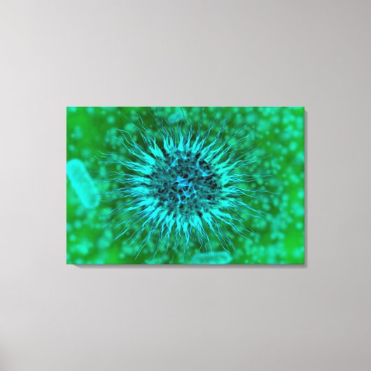 Mikroskopische Sicht von Dendrimern 3 Leinwanddruck (Vorderseite)