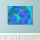 Mikroskopische Sicht von Diplococcus Bacterium Leinwanddruck (Insitu (Holzboden))