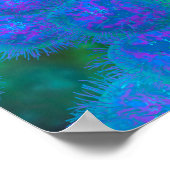 Mikroskopische Sicht von Diplococcus Bacterium Poster (Ecke)