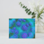 Mikroskopische Sicht von Diplococcus Bacterium Postkarte (Stehend Vorderseite)