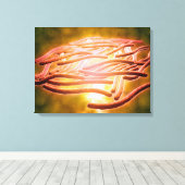 Mikroskopische Sicht von Legionella Pneumophila 2 Leinwanddruck (Insitu (Holzboden))