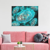 Mikroskopische Sicht von Mitochondrien 2 Leinwanddruck (Insitu (Wohnzimmer))