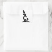 Mikroskopische Silhouette Quadratischer Aufkleber (Tasche)