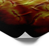 Mikroskopische Spermienansicht Poster (Ecke)