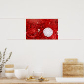 Mikroskopische Untersuchung von Blutzellen Poster (Küche)