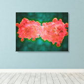 Mikroskopischer Anblick einer Leukämiezelle Leinwanddruck (Insitu (Holzboden))