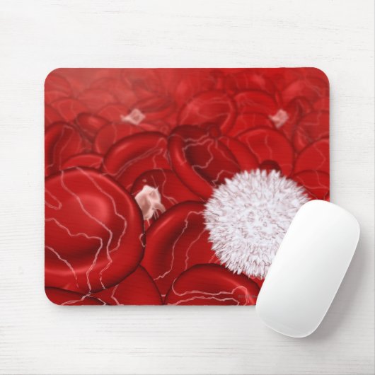 Mikroskopischer Blick auf Blutzellen Mousepad (Mit Mouse)
