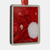 Mikroskopischer Blick auf Blutzellen Ornament Aus Metall (Rechts)