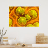 Mikroskopischer Blick auf Chlamydien Poster (Küche)