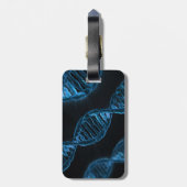 Mikroskopischer Code des Doppelhelixes des Gepäckanhänger (Rückseite vertikal)