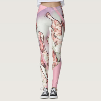 Mikroskopisches Eis-Bild Leggings