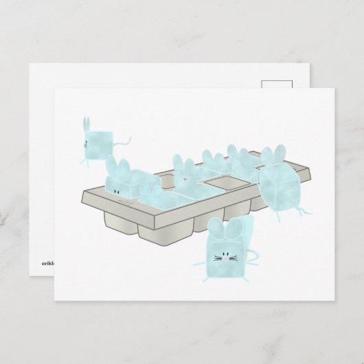 Mikrouben Postkarte (Vorne/Hinten)