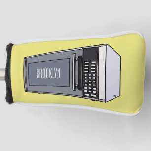 Mikrowelle Cartoon-Illustration Golf Headcover