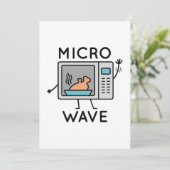 Mikrowelle Dankeskarte (Stehend Vorderseite)