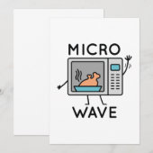 Mikrowelle Dankeskarte (Vorne/Hinten)