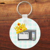 Mikrowelle ist König Schlüsselanhänger (Vorderseite)