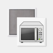 Mikrowelle Magnet (Vorderseite/Rückseite)