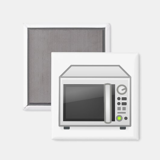 Mikrowelle Magnet (Vorderseite/Rückseite)