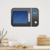 Mikrowelle Poster (Küche)