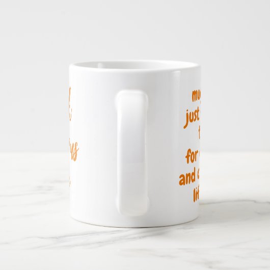 Mikrowelle-Tasse (Funny Quote Cake in a Tasse Reze (Rückseite)