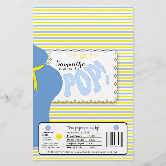 Mikrowellen-Popcorn-Tüten-Wrapper Flyer (Vorne)