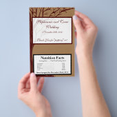 Mikrowellen-Popcorn-Verpackung Herbstbaum Flyer (Handgriff)