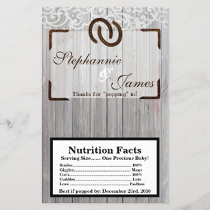 Mikrowellen-Popcorn-Verpackung Pferdehuf auf Holzl Flyer