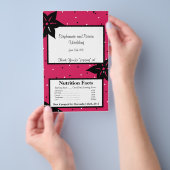 Mikrowellen-Popcorn-Verpackung Rosa und schwarze B Flyer (Handgriff)
