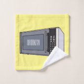 Mikrowellendarstellung Cartoon Badhandtuch Set (Waschlappen)