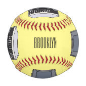 Mikrowellendarstellung Cartoon Baseball (Vorderseite)