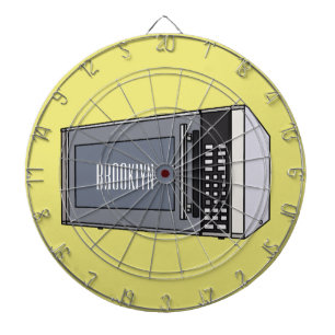 Mikrowellendarstellung Cartoon Dartscheibe