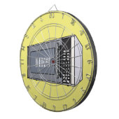 Mikrowellendarstellung Cartoon Dartscheibe (Vorderseite rechts)