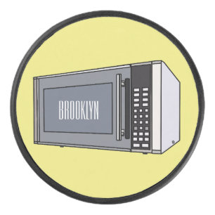 Mikrowellendarstellung Cartoon Eishockey Puck