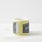 Mikrowellendarstellung Cartoon Espressotasse (Vorderseite)