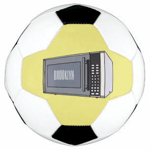 Mikrowellendarstellung Cartoon Fußball