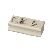 Mikrowellendarstellung Cartoon Gummistempel (Stempel)