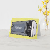 Mikrowellendarstellung Cartoon Karte (Gelbe Blume)