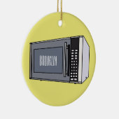 Mikrowellendarstellung Cartoon Keramik Ornament (Rechts)