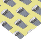 Mikrowellendarstellung Cartoon Kurzer Tischläufer (Ecke)