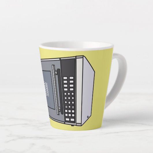 Mikrowellendarstellung Cartoon Milchtasse (Rechte Ecke)