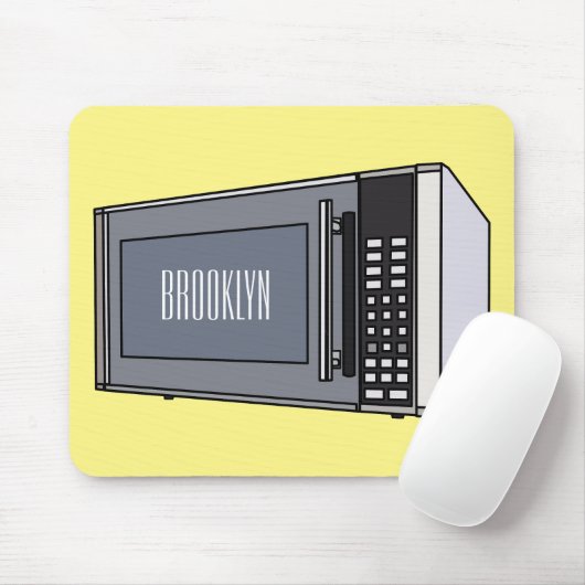 Mikrowellendarstellung Cartoon Mousepad (Mit Mouse)