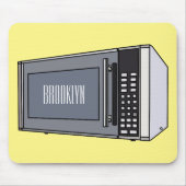 Mikrowellendarstellung Cartoon Mousepad (Vorne)