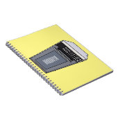 Mikrowellendarstellung Cartoon Notizblock (Rechte Seite)