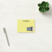 Mikrowellendarstellung Cartoon Post-it Klebezettel (Büro)