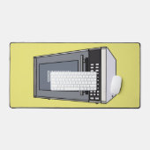 Mikrowellendarstellung Cartoon Schreibtischunterlage (Tastatur & Maus)
