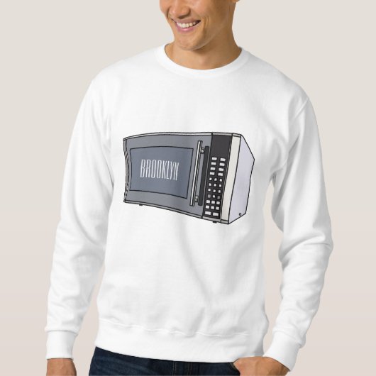 Mikrowellendarstellung Cartoon Sweatshirt (Vorderseite)