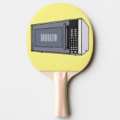 Mikrowellendarstellung Cartoon Tischtennis Schläger (Rückseite)