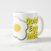 Mikrowelleneier Tasse mit Funny Quote (Eieromelet) (Vorderseite Rechts)